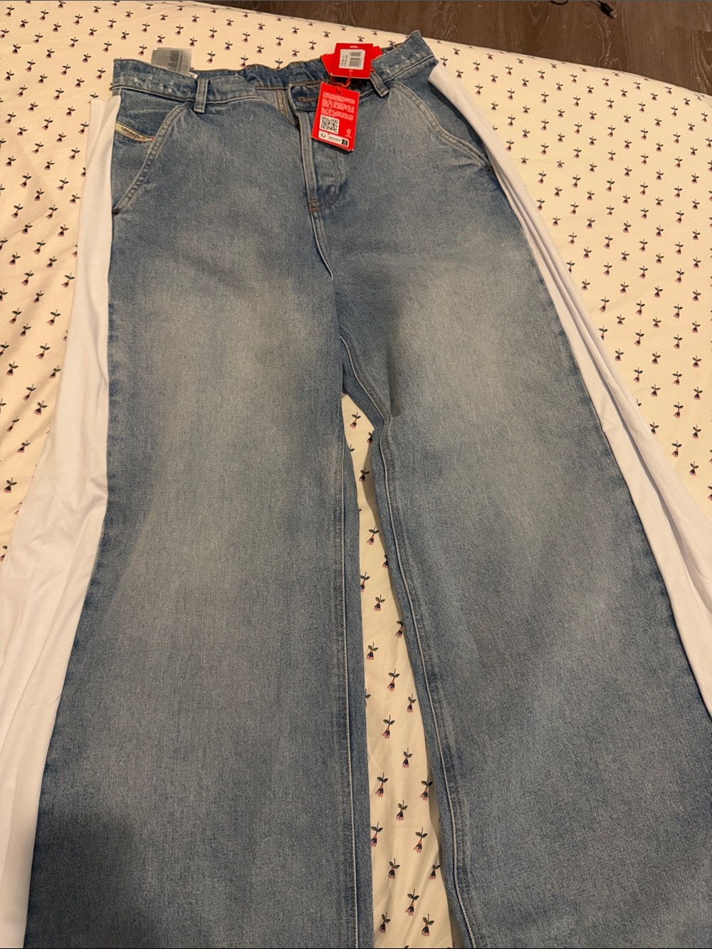 Diesel Women's Light Blue Carpenter Jeans